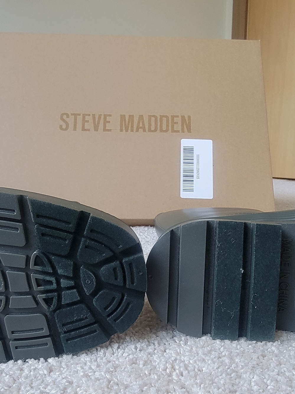 Steve Madden Rocky-H20 Rain Boots - Olive Green - Size 6 NIB - Picture 4 of 10